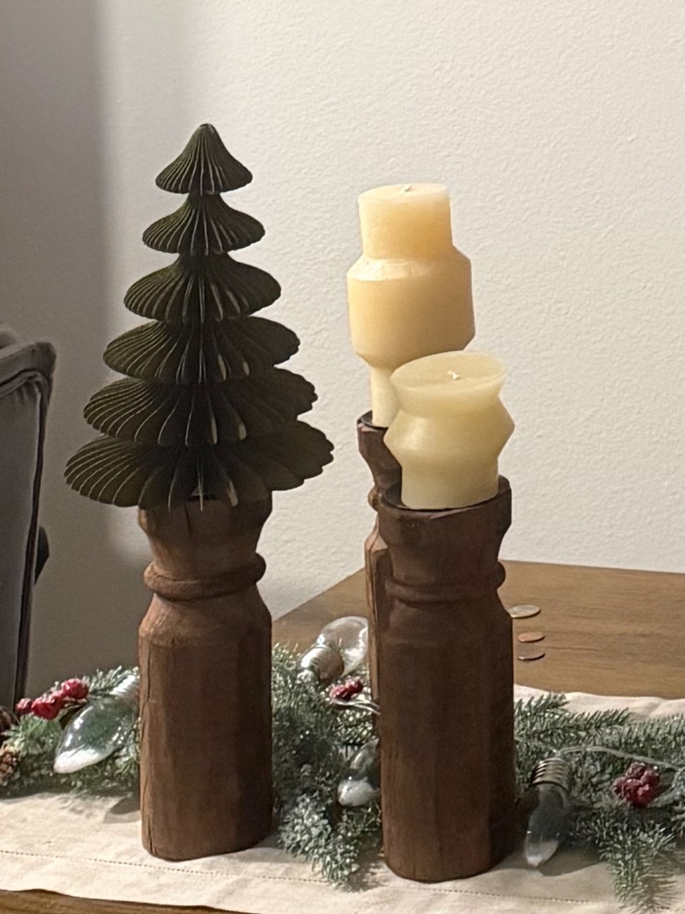 Wooden Candle Holders